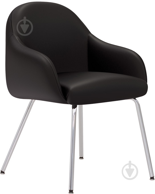Кресло Nowy Styl WAIT 4L CHROME черный - фото 1
