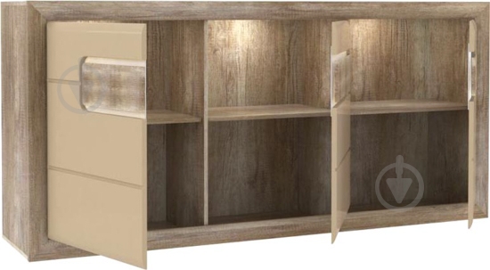 Комод Forte Meble TIZIANO TZK23B 3d 1934x914x435 мм дуб античный/бежевый глянец/дуб античный УТ0007417:P82 Дуб античний/Бежевий глянец - фото 2