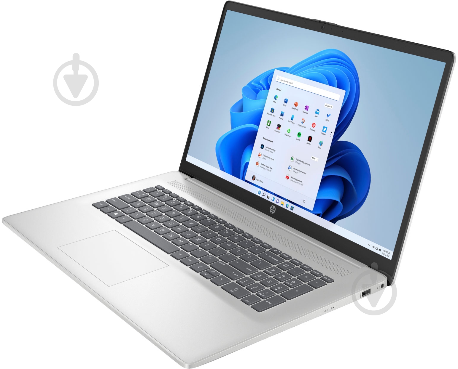 Ноутбук HP 17-cn2016ua 17,3" (94Z26EA) silver - фото 3