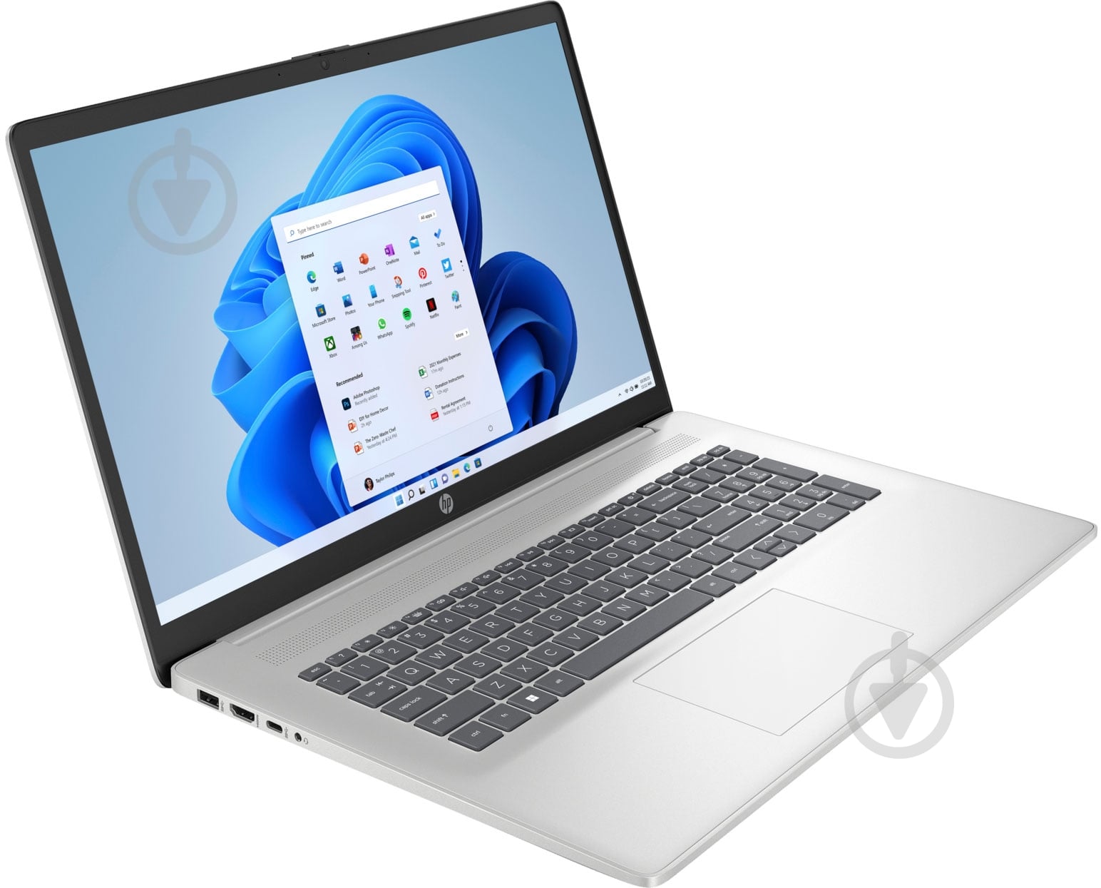 Ноутбук HP 17-cn2016ua 17,3" (94Z26EA) silver - фото 2