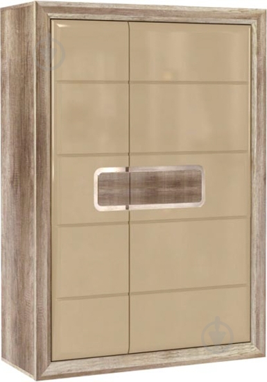 Шкаф Forte Meble TIZIANO TZS52RB 2d 1554х1087х435 мм дуб античный / УТ0007420:P82 Дуб античний/Бежевий глянец - фото 1