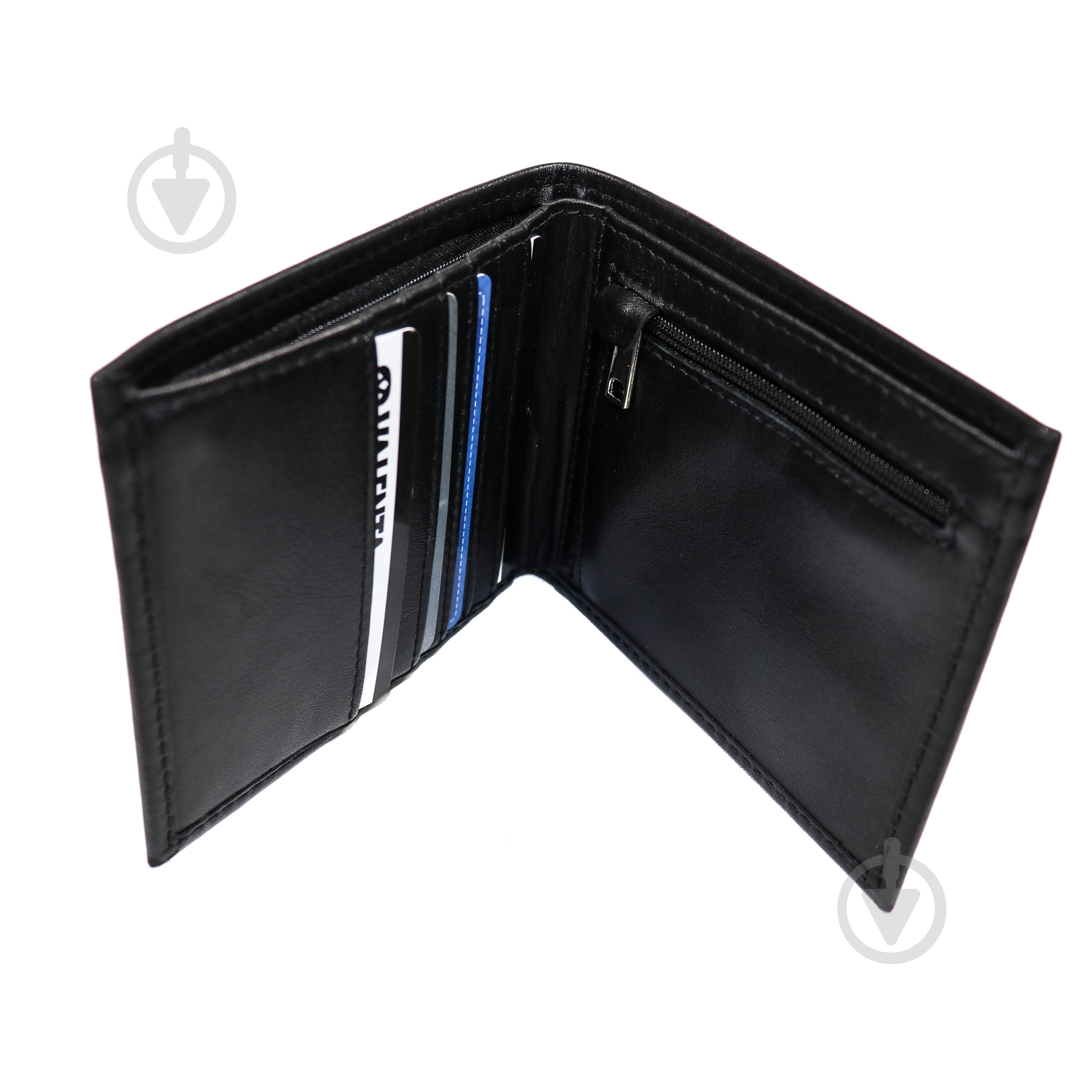 Портмоне Wallet A7 кожаное черный ХР213111M - фото 5