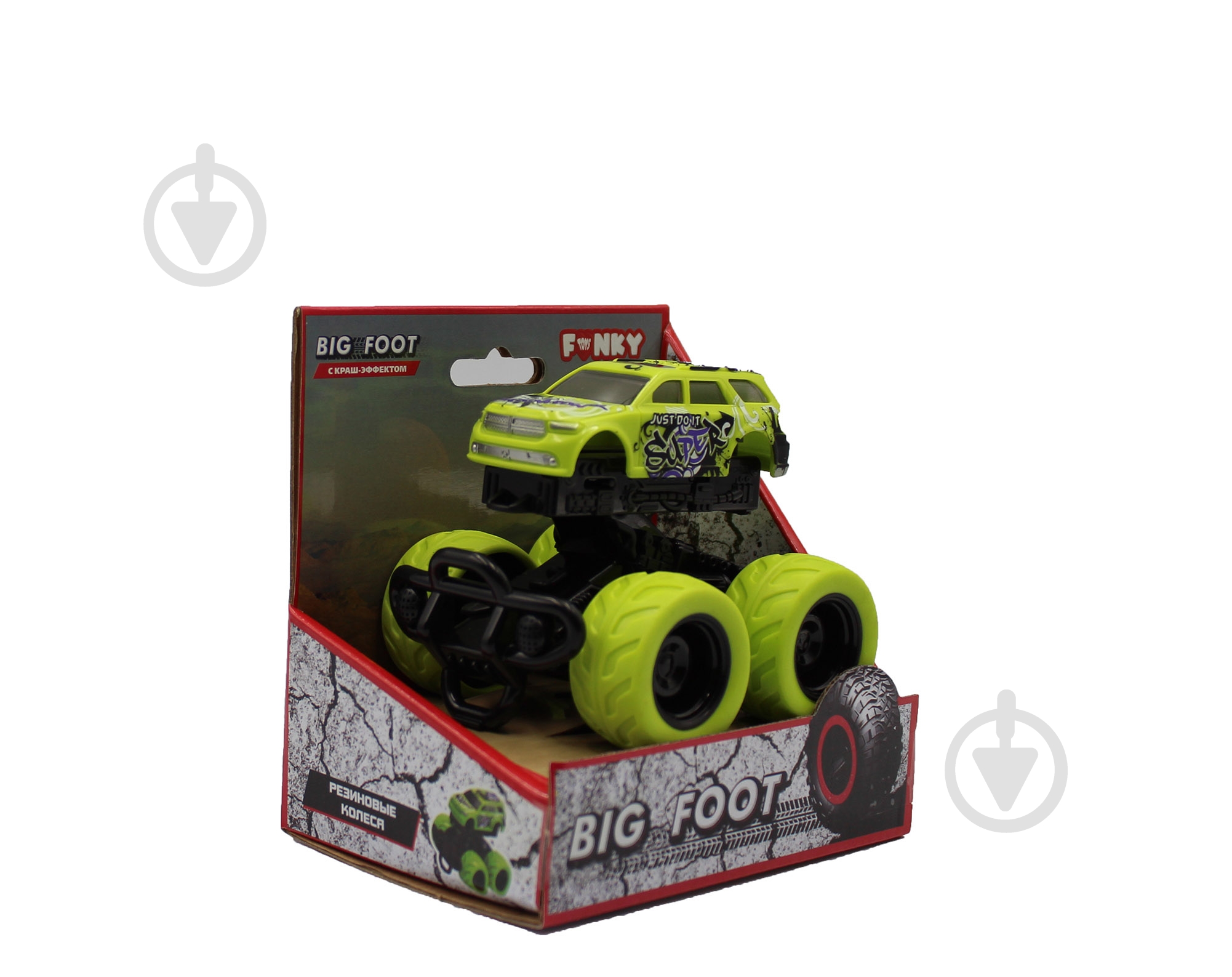 Внедорожник Funky Toys с краш-эффектом зеленый 60008 - фото 2