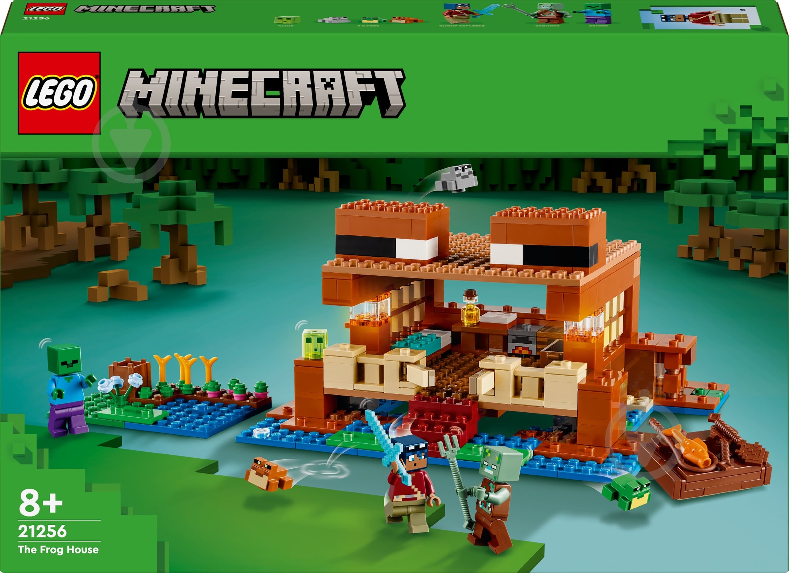 Конструктор LEGO Minecraft Дом в форме лягушки 21256 - фото 1 Конструктор LEGO Minecraft Дом в форме лягушки 21256 - фото 1