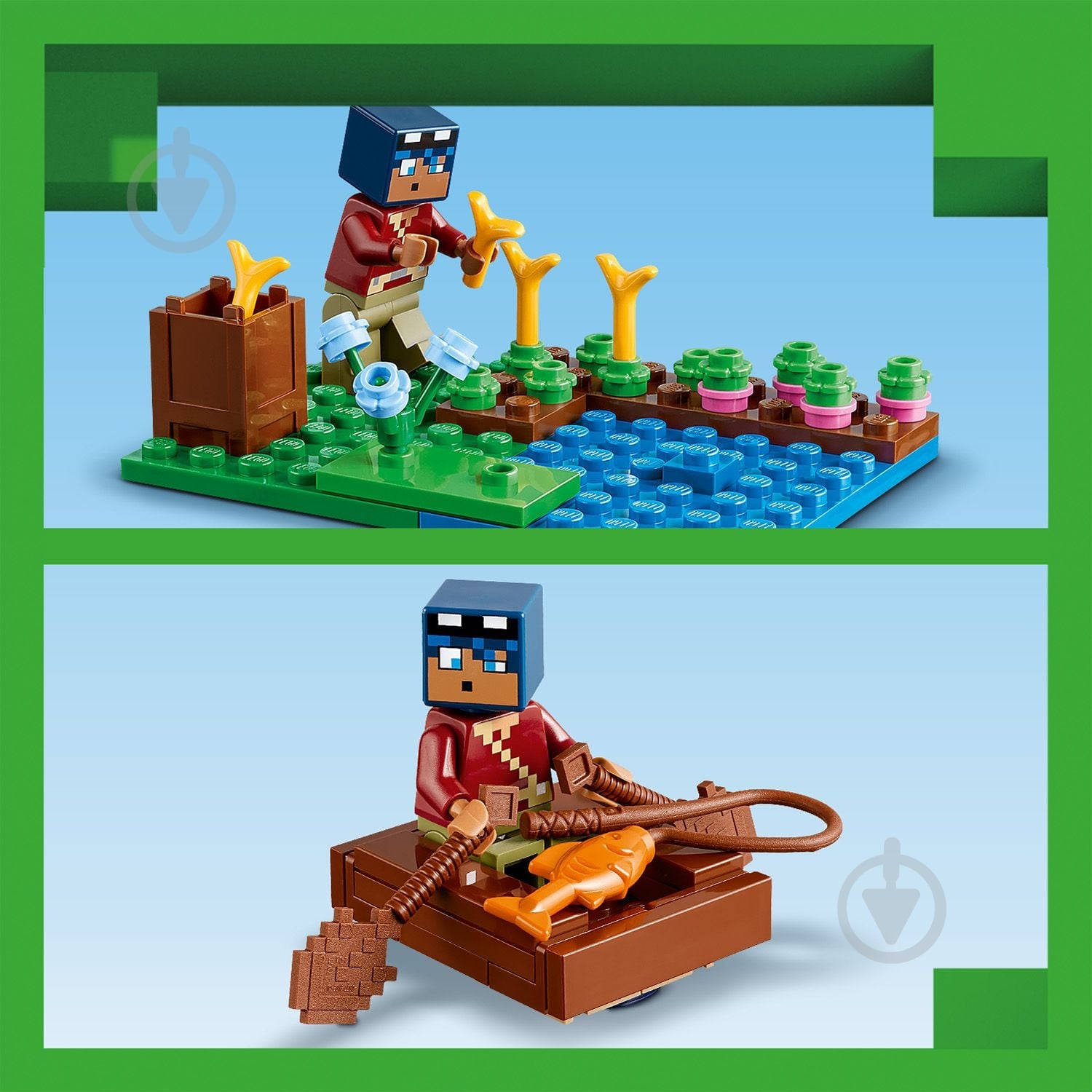 Конструктор LEGO Minecraft Дом в форме лягушки 21256 - фото 9 Конструктор LEGO Minecraft Дом в форме лягушки 21256 - фото 9
