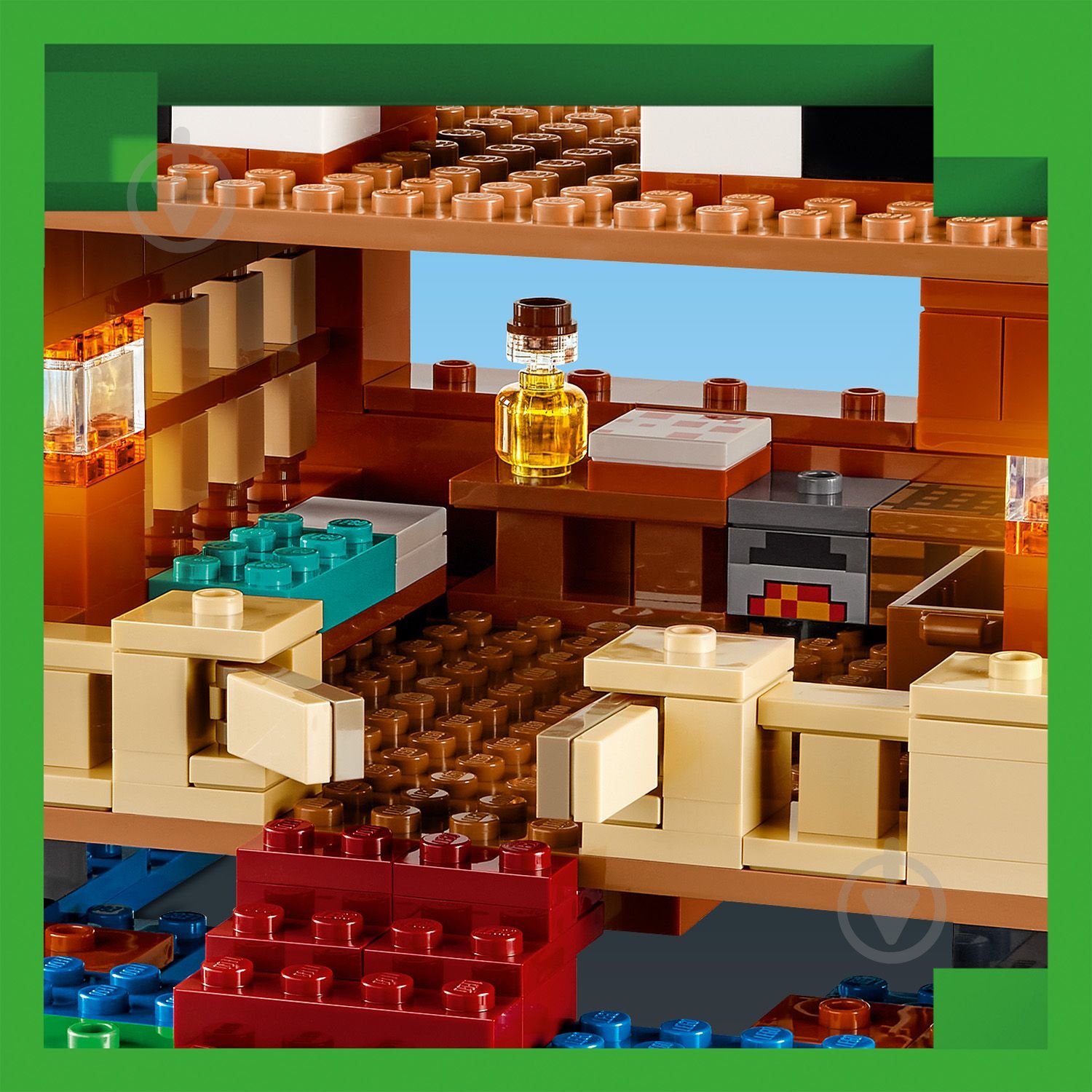Конструктор LEGO Minecraft Дом в форме лягушки 21256 - фото 8 Конструктор LEGO Minecraft Дом в форме лягушки 21256 - фото 8