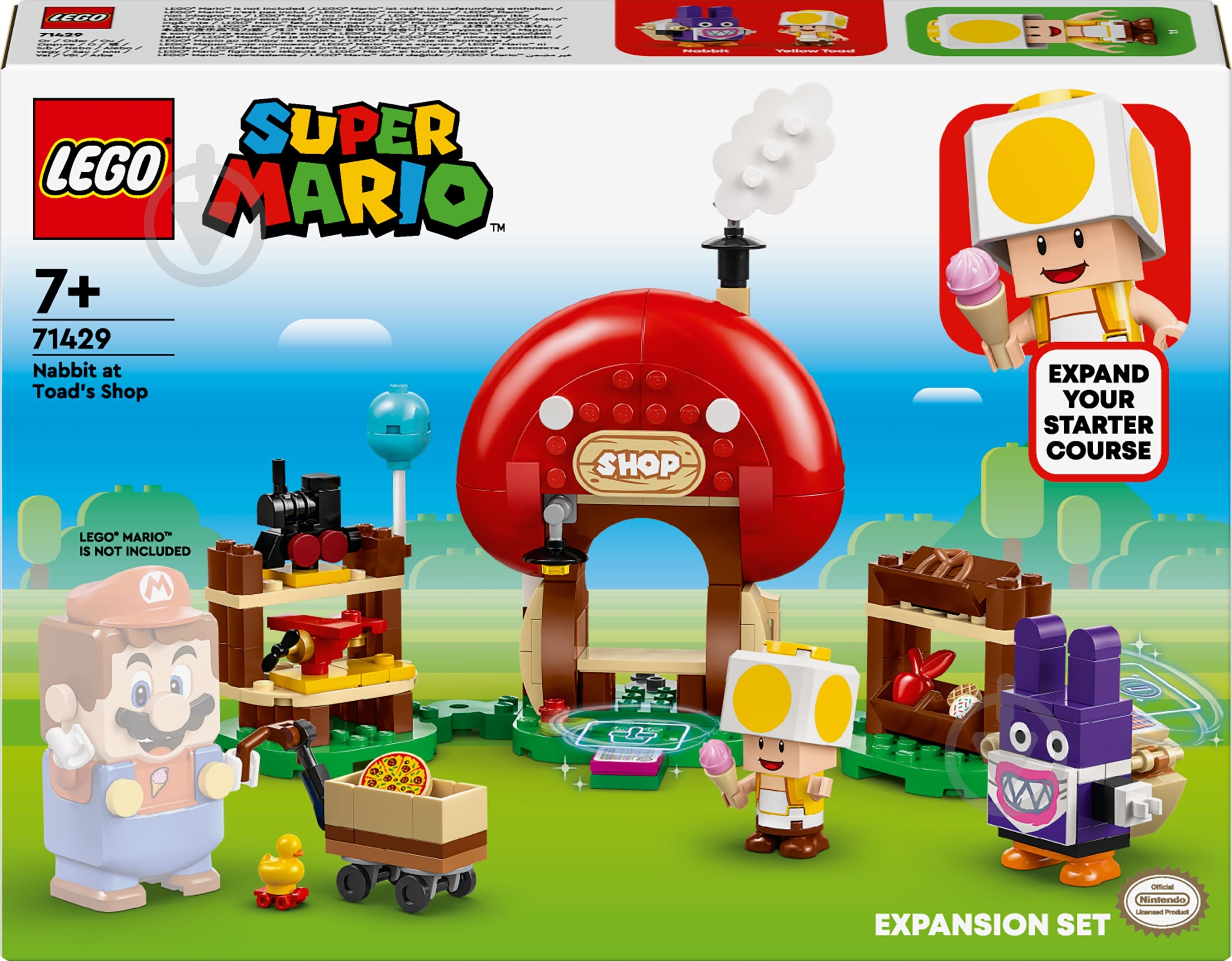 Конструктор LEGO Super Mario Nabbit в магазине Toad. Дополнительный набор 71429 - фото 1