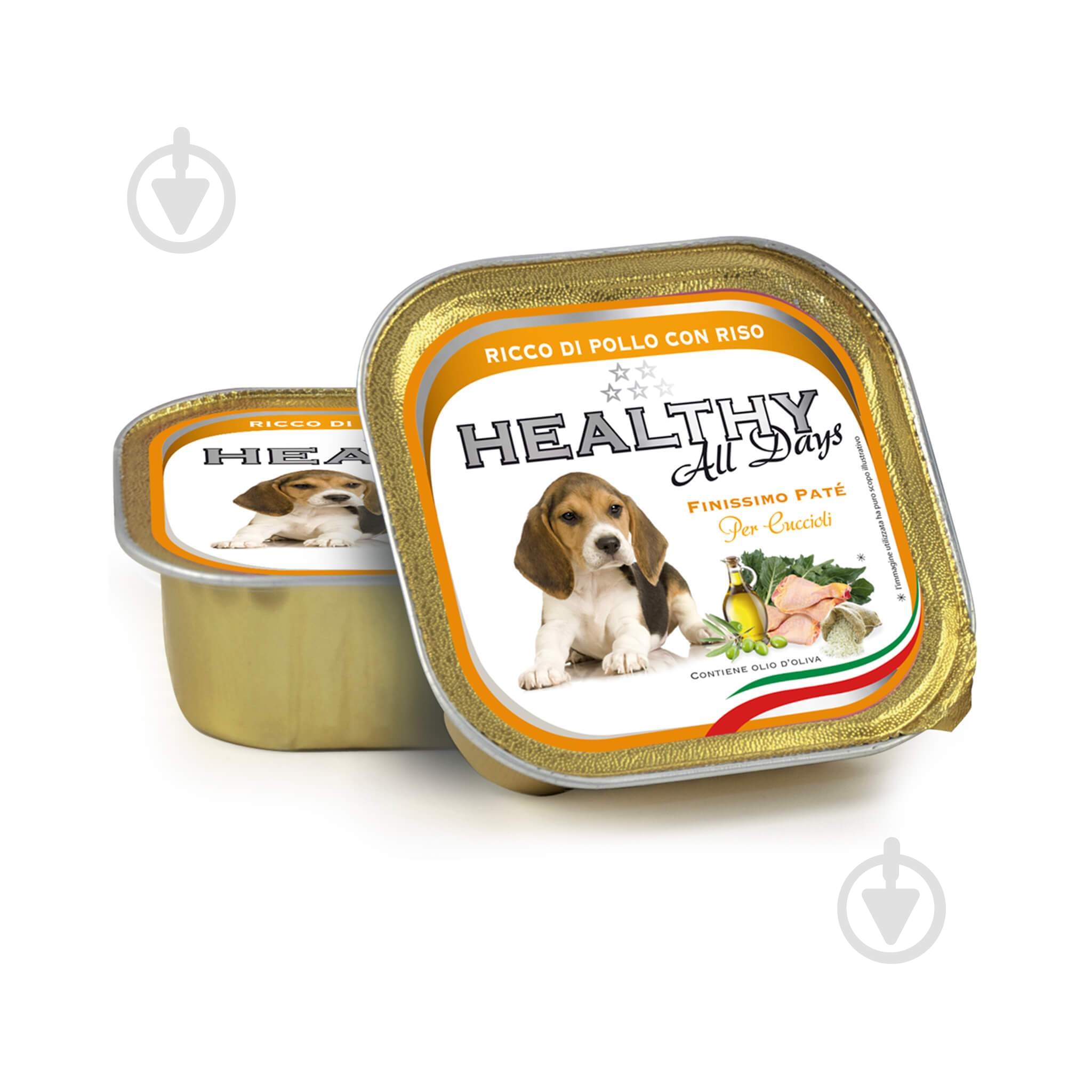 Корм для всех пород Healthy All days паштет курица и рис 150 г 150 г - фото 1