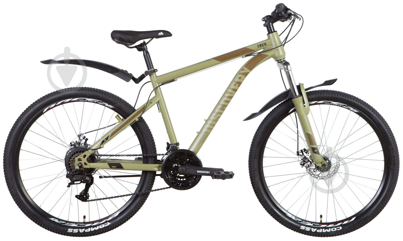 Велосипед Discovery 26" 18"(46 см) TREK OPS-DIS-26-486 хаки - фото 1