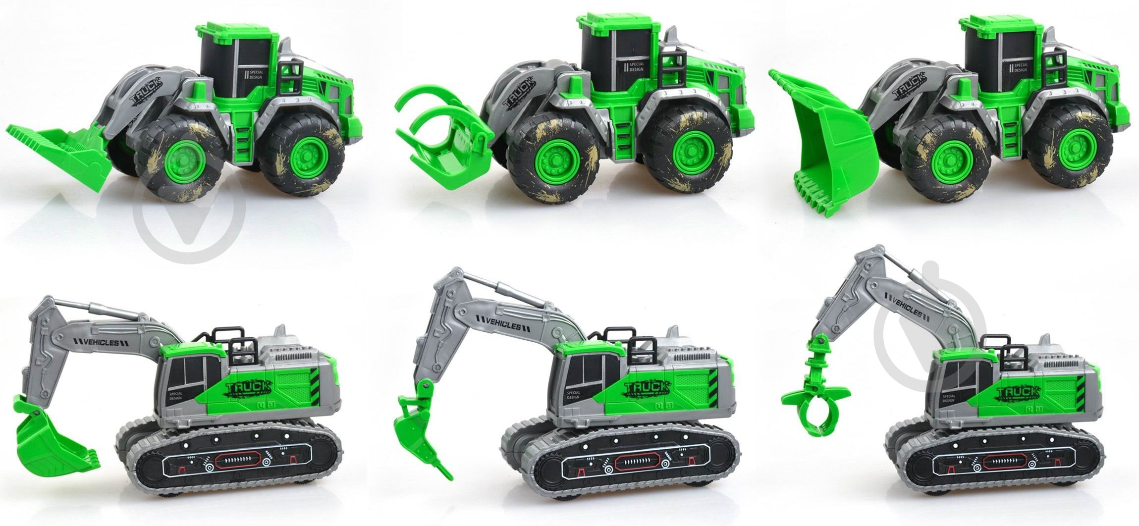 Игрушечный набор Chengyu Бульдозер с трактором в ассортименте 46x11,5x15,5 см FTP1190611 - фото 2