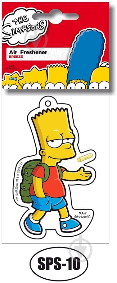 Ароматизатор подвесной  JEES SIMPSONS бриз - фото 1