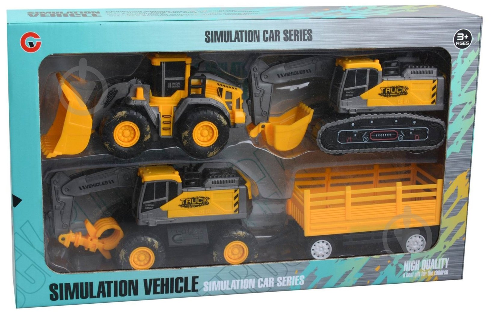 Іграшковий набір Chengyu фрикційна Будівельна техніка х4 шт. в асортименті FTP1190626 - фото 1