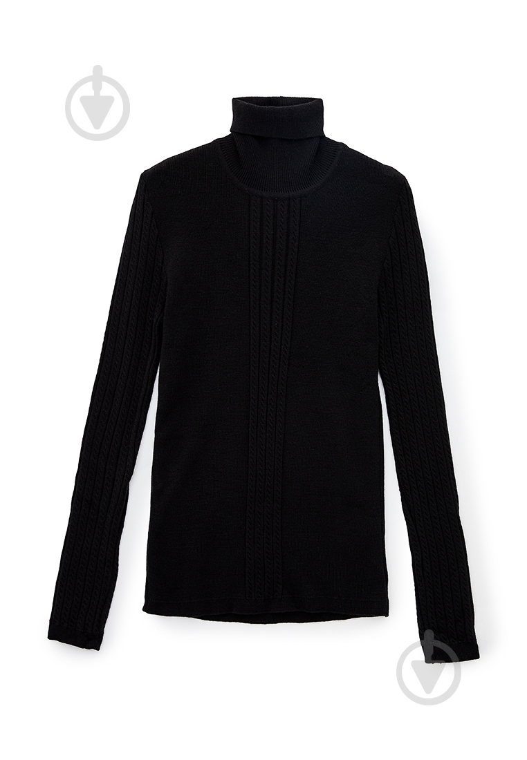 Гольф для девочки ART KNIT Pretty р.164 черный антрацит - фото 1