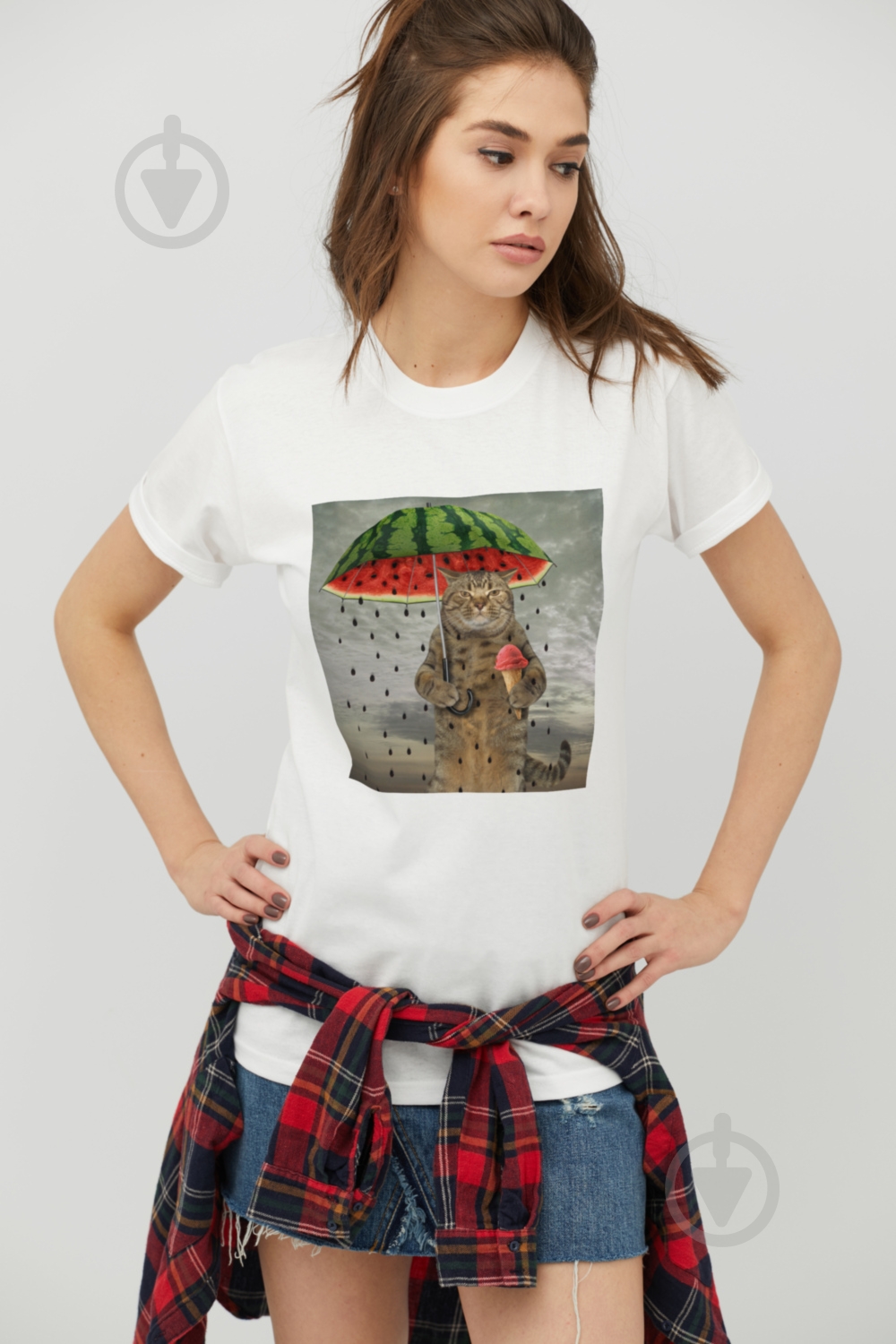 Футболка YAPPI WW2044 р.M белый - фото 1