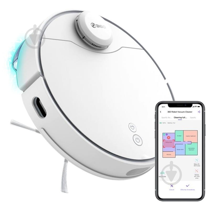 Робот-пылесос 360 S9 white - фото 2 Робот-пылесос 360 S9 white - фото 2