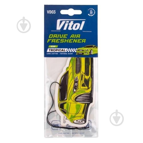 Ароматизатор на дефлектор Vitol Drive Tropical VD03 - фото 1 Ароматизатор на дефлектор Vitol Drive Tropical VD03 - фото 1
