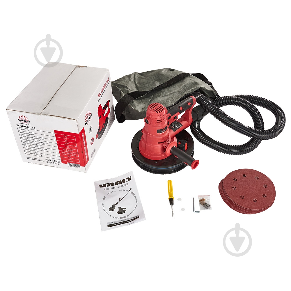 Эксцентриковая шлифмашина Vitals SK 1875GL led SK 1875GL led - фото 10 Эксцентриковая шлифмашина Vitals SK 1875GL led SK 1875GL led - фото 10