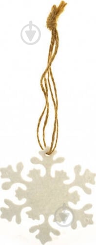 Декорація новорічна Сніжинка (повсть) - фото 1 Декорація новорічна Сніжинка (повсть) - фото 1