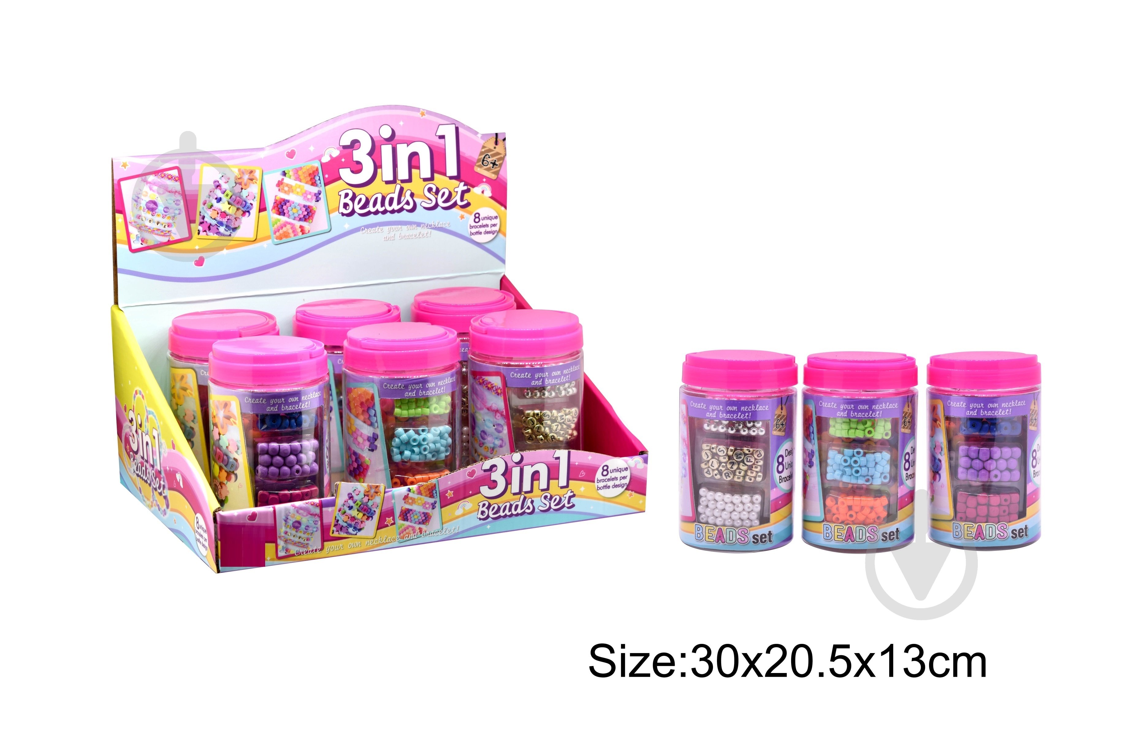 Набір для творчості ZHI MING XING 3в1 намисто для плетіння в тубусі HSP1403907 - фото 1 Набір для творчості ZHI MING XING 3в1 намисто для плетіння в тубусі HSP1403907 - фото 1