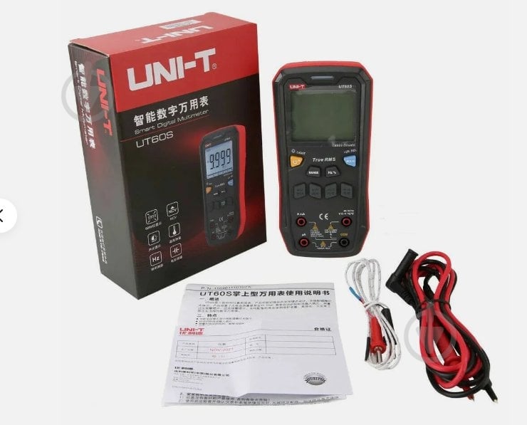 Мультиметр цифровий UNI-T UT-60S з детектором напруги і термопарою 12-1160 - фото 5