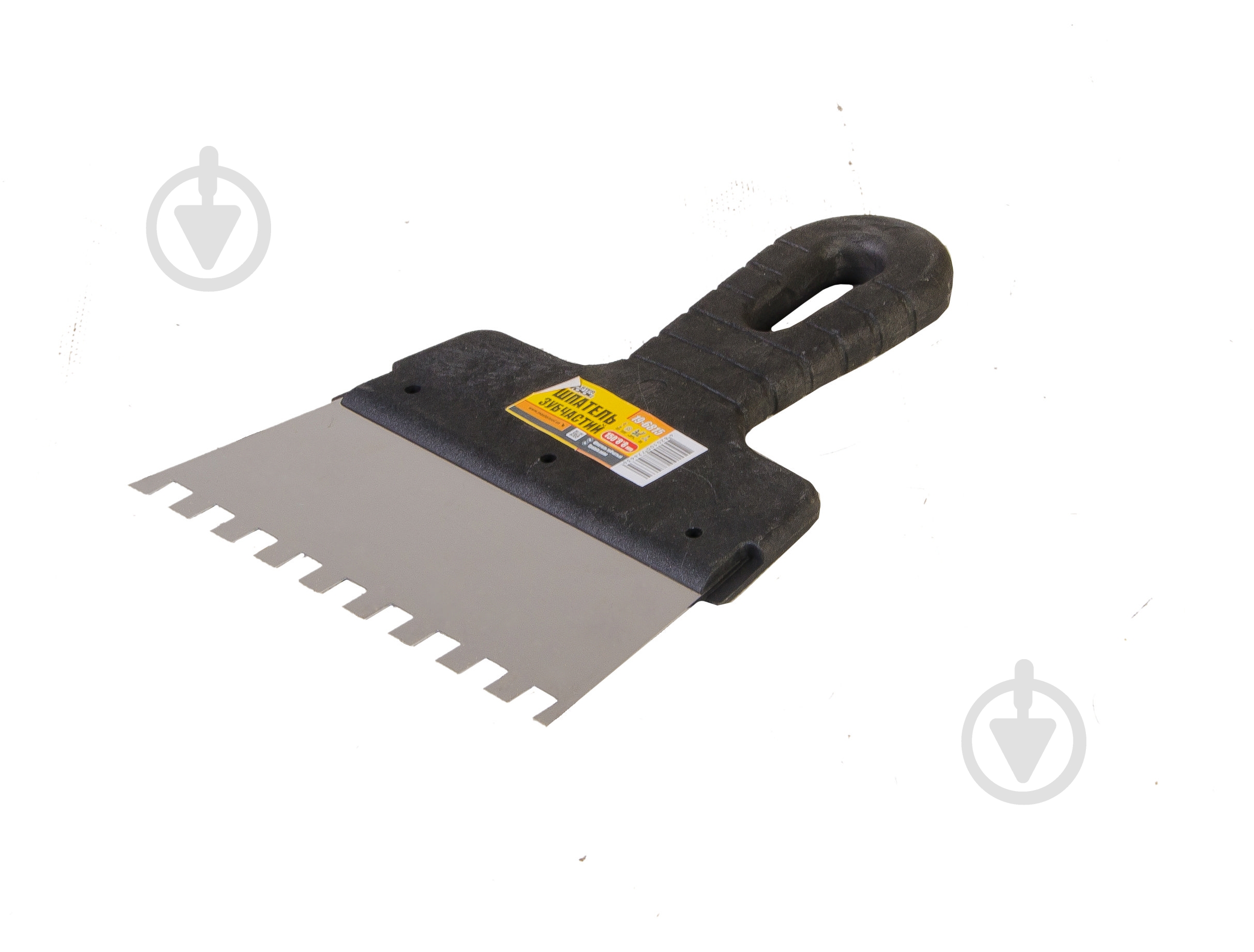 Шпатель 150х8х8 мм зубчастий MasterTool 19-6815 - фото 1
