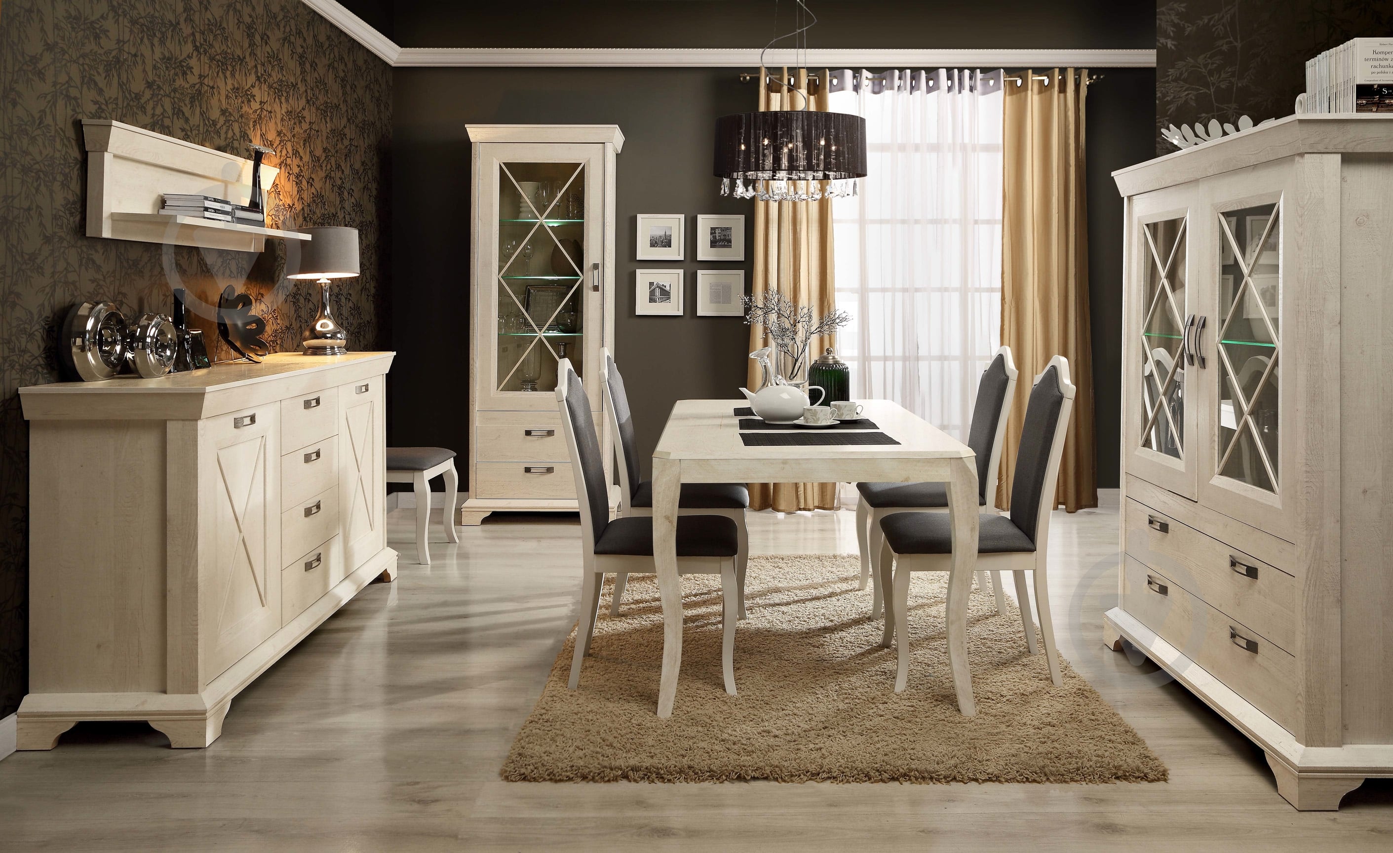 Комод Forte Meble KASHMIR KSMK26 пиния белая/пиния белая - фото 5