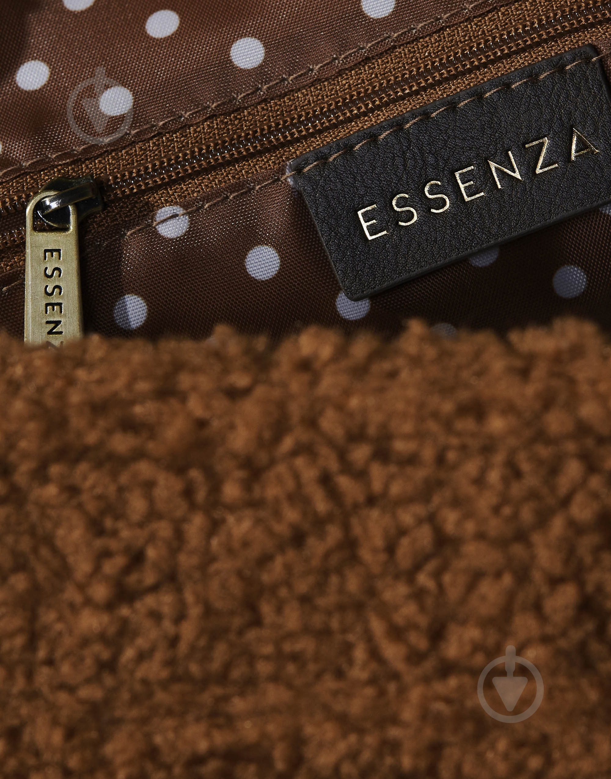 Косметичка Essenzahome Leather 20х8х11 см коричневая - фото 4