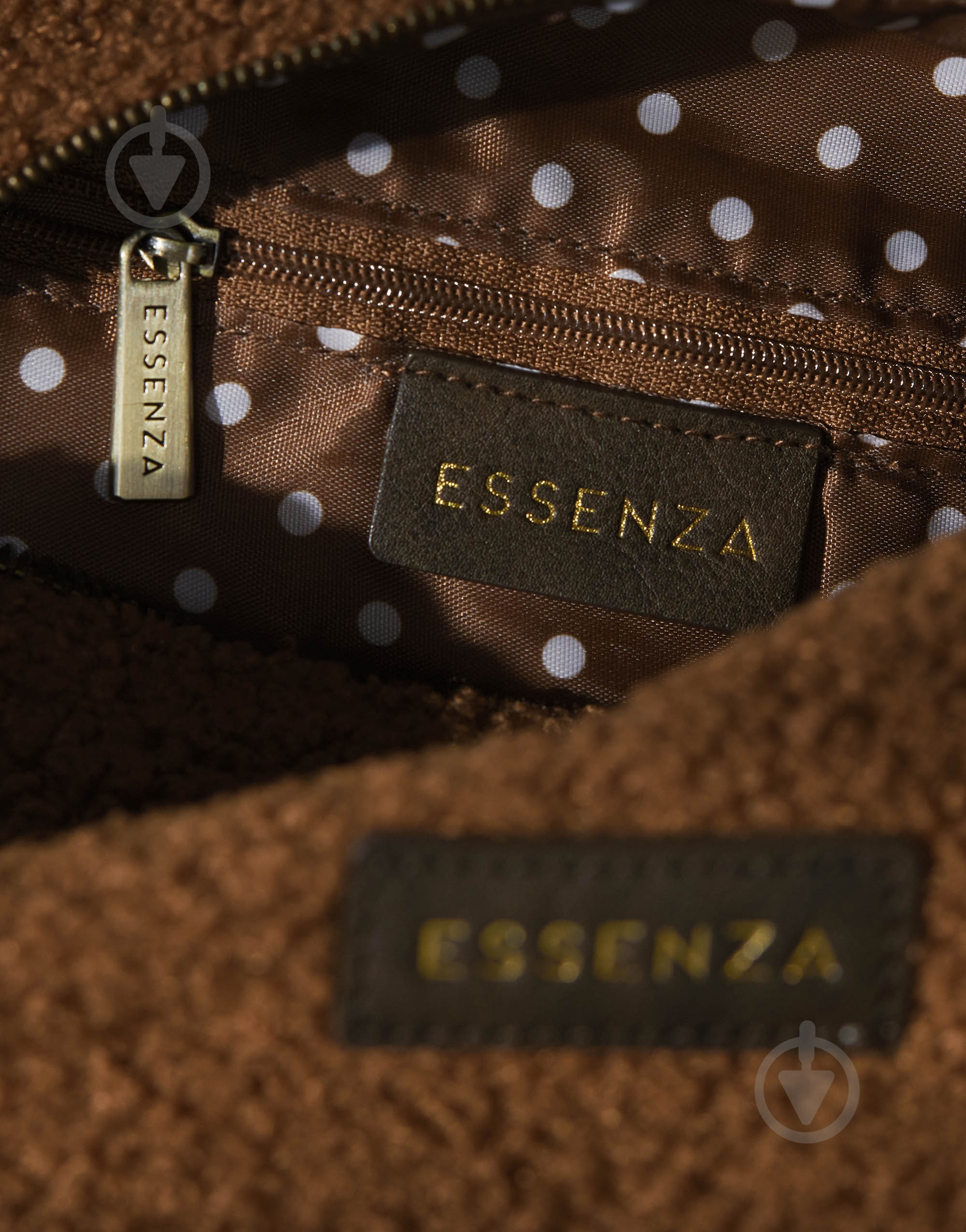 Косметичка Essenzahome Leather 20х8х11 см коричневая - фото 5