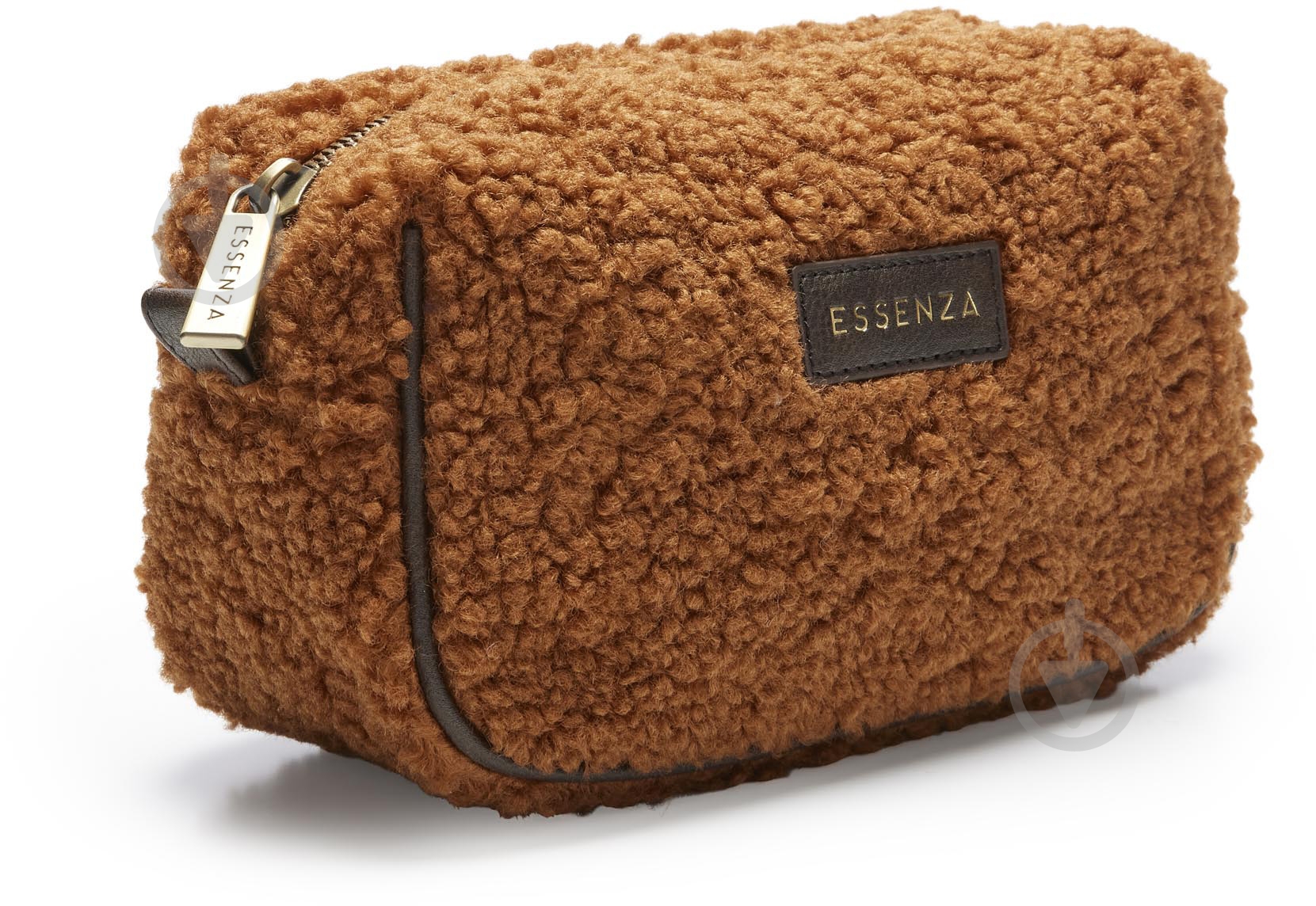 Косметичка Essenzahome Leather 20х8х11 см коричневая - фото 2