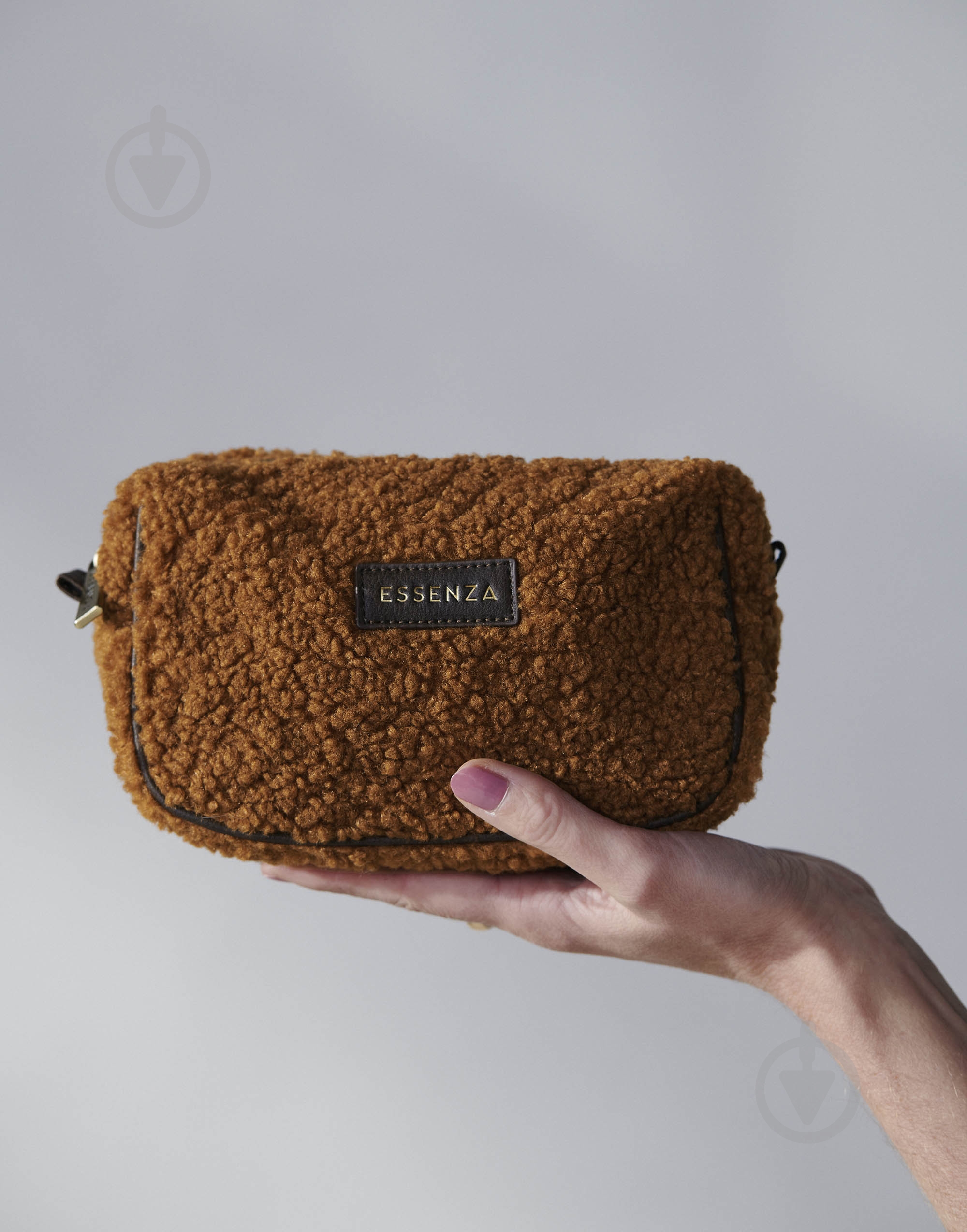 Косметичка Essenzahome Leather 20х8х11 см коричневая - фото 3