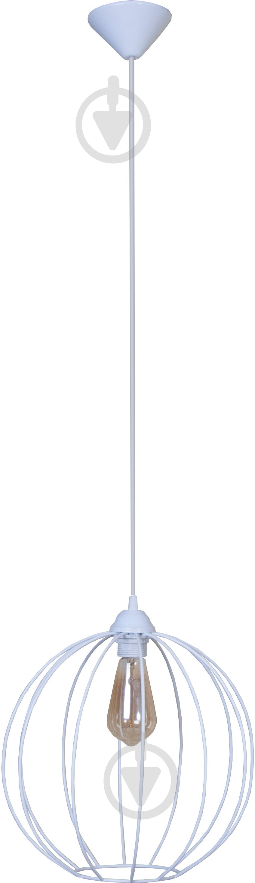 ВИТРИНА! Подвес Lamperia Iron bollus 1x60 Вт E27 белый - фото 1