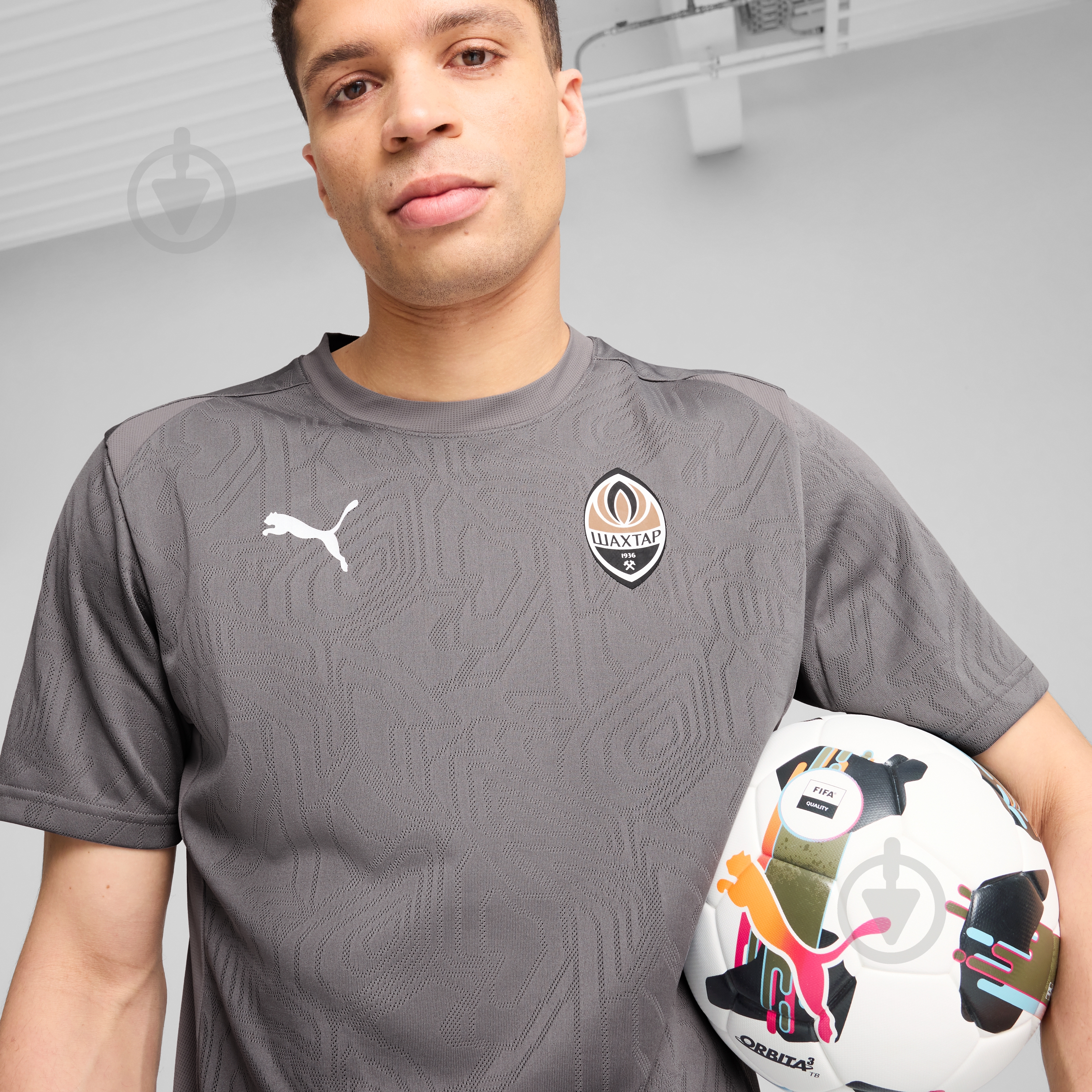 Футболка Puma FCSD TRAINING JERSEY PRO 77785305 р.XL серый - фото 4
