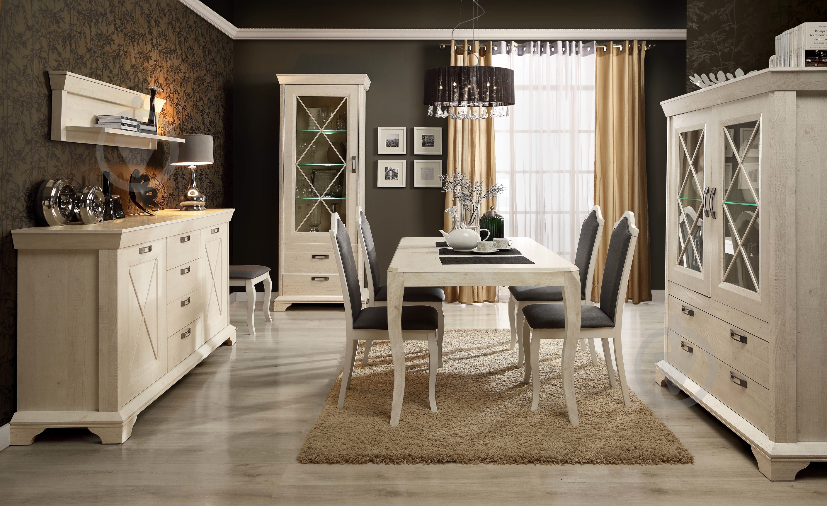 Комод Forte Meble KASHMIR KSMS64 2d2s пиния белая/пиния белая - фото 2