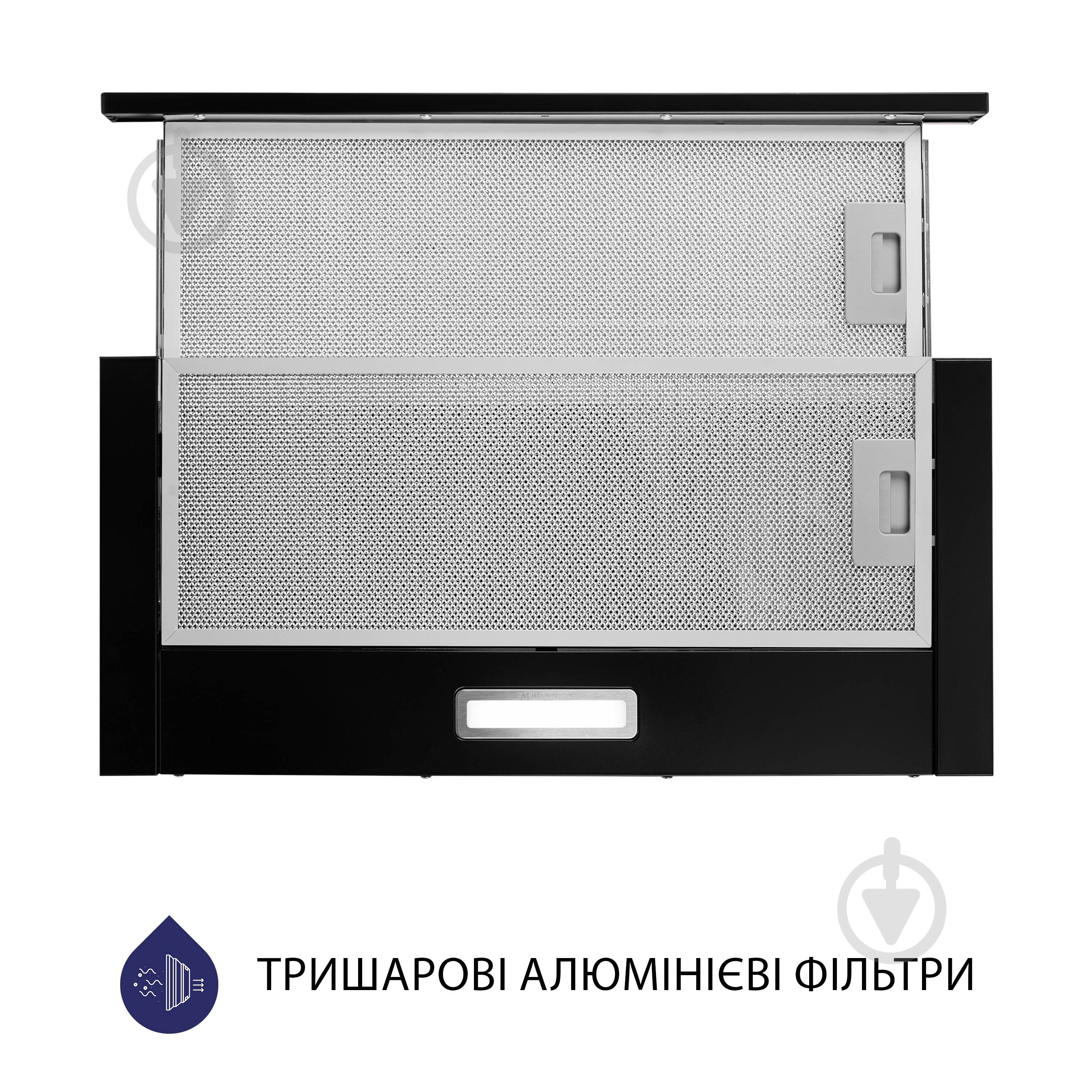 Витяжка Minola HTL 614 BL LED телескопічна - фото 3