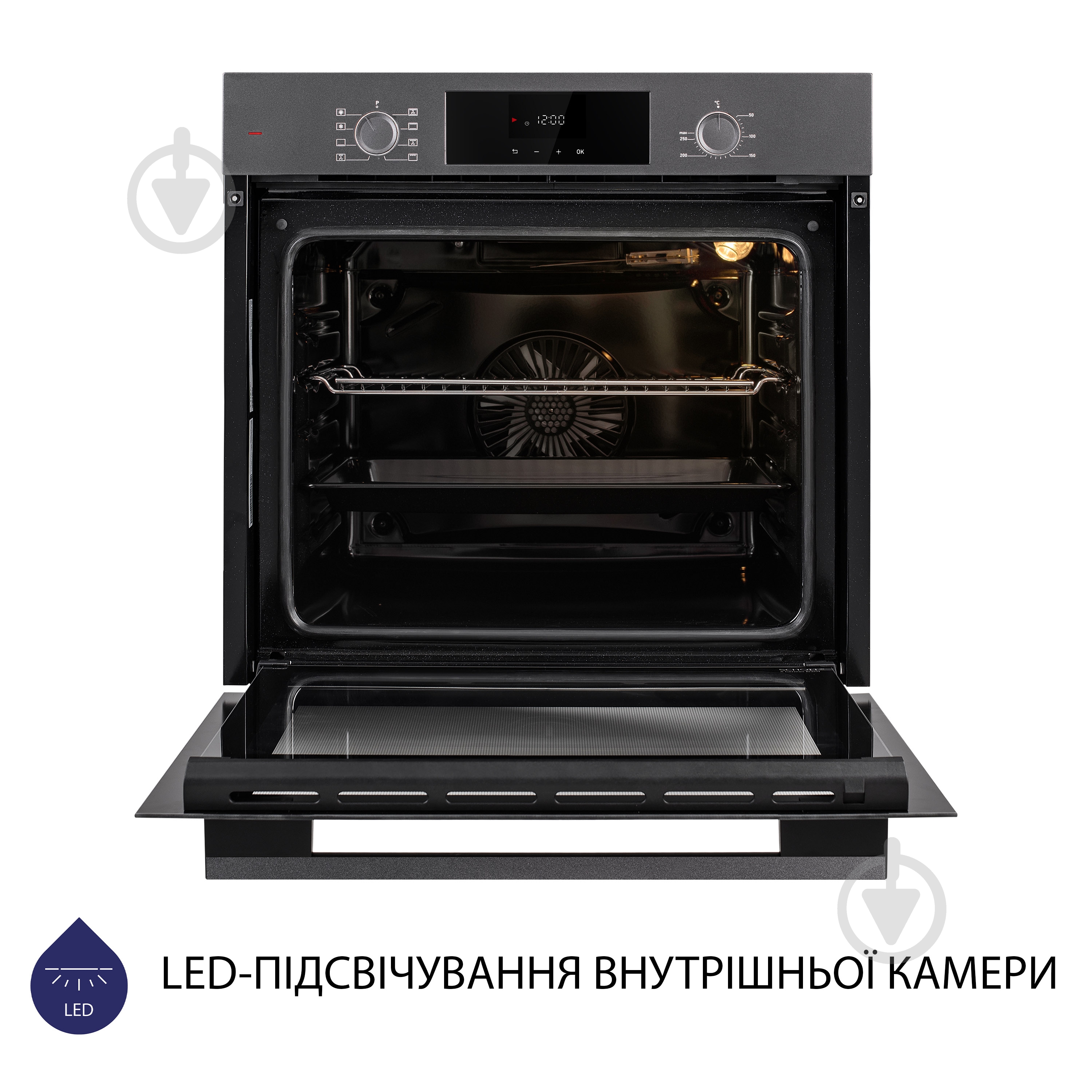 Духовой шкаф Minola EOD 6804 Platinum Gray - фото 6