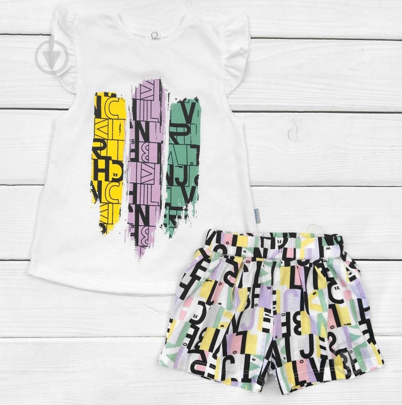 Комплект для девочек Dexter`s Inscriptions р.110 белый d127бкв - фото 1 Комплект для девочек Dexter`s Inscriptions р.110 белый d127бкв - фото 1