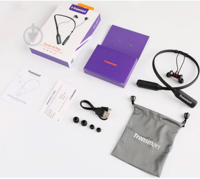 Bluetooth-гарнитура Tronsmart Encore S2 Plus black (322482) - фото 3 Bluetooth-гарнитура Tronsmart Encore S2 Plus black (322482) - фото 3