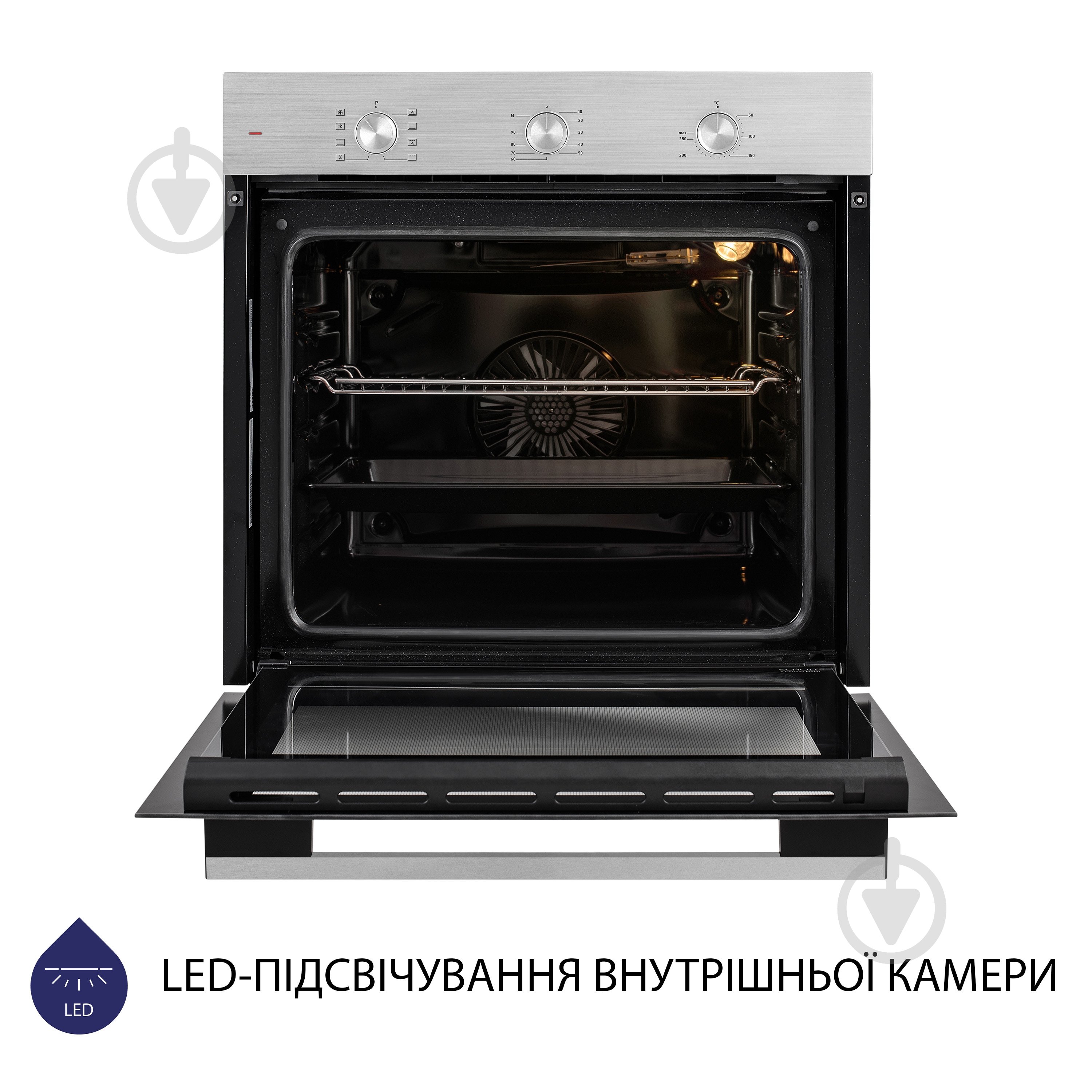 Духова шафа Minola EO 684 INOX електрична вбудовувана - фото 6