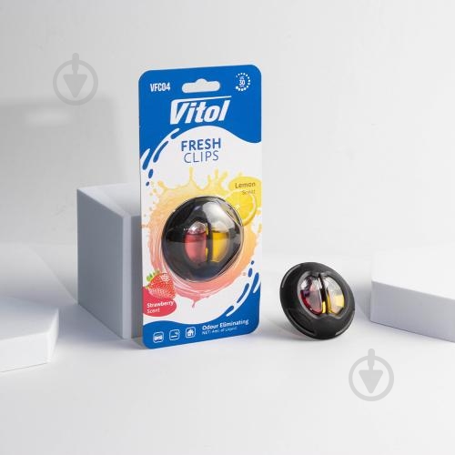 Ароматизатор на дефлектор Vitol Strawberry + Lemon VFC04 - фото 2 Ароматизатор на дефлектор Vitol Strawberry + Lemon VFC04 - фото 2