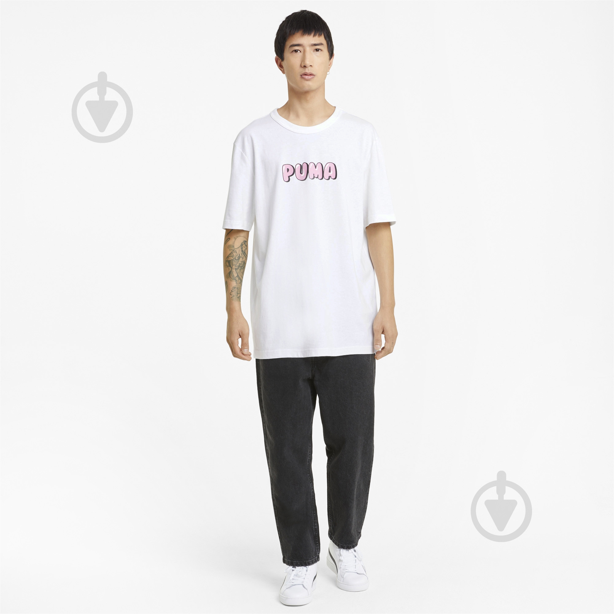 Футболка Puma Downtown Graphic Tee 53089902 р.L белый - фото 5