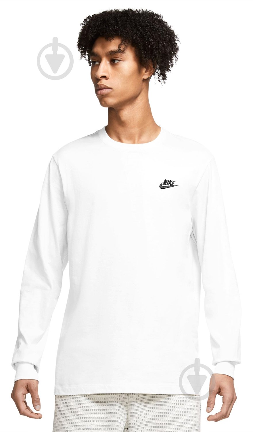 Футболка Nike NS CLUB TEE - LS AR5193-100 р.S белый - фото 1 Футболка Nike NS CLUB TEE - LS AR5193-100 р.S белый - фото 1