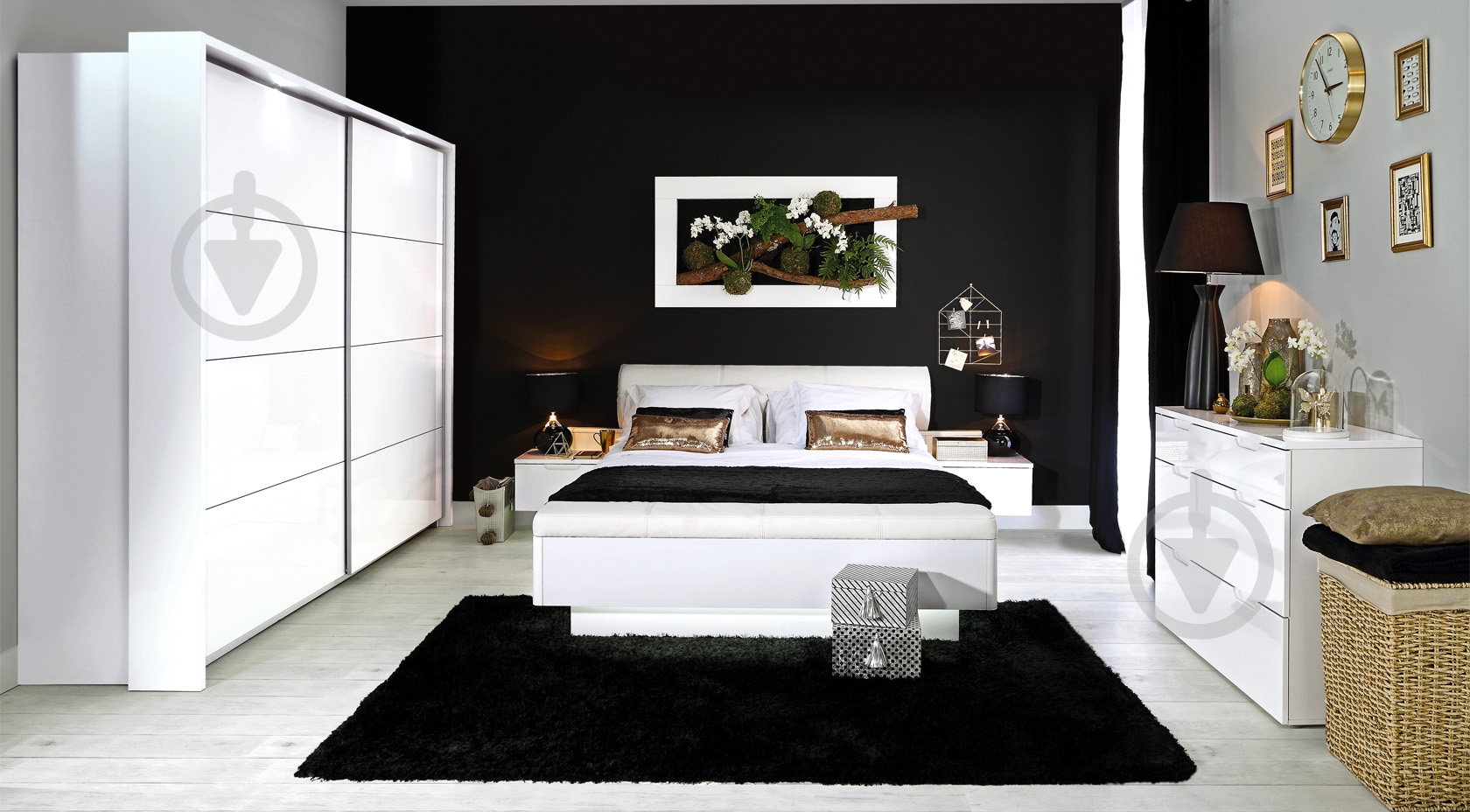 Шкаф-купе Forte Meble STARLET WHITE STPS324E1 2D 2100х2001х620 мм белый (УТ0015078:C04 Білий) - фото 3