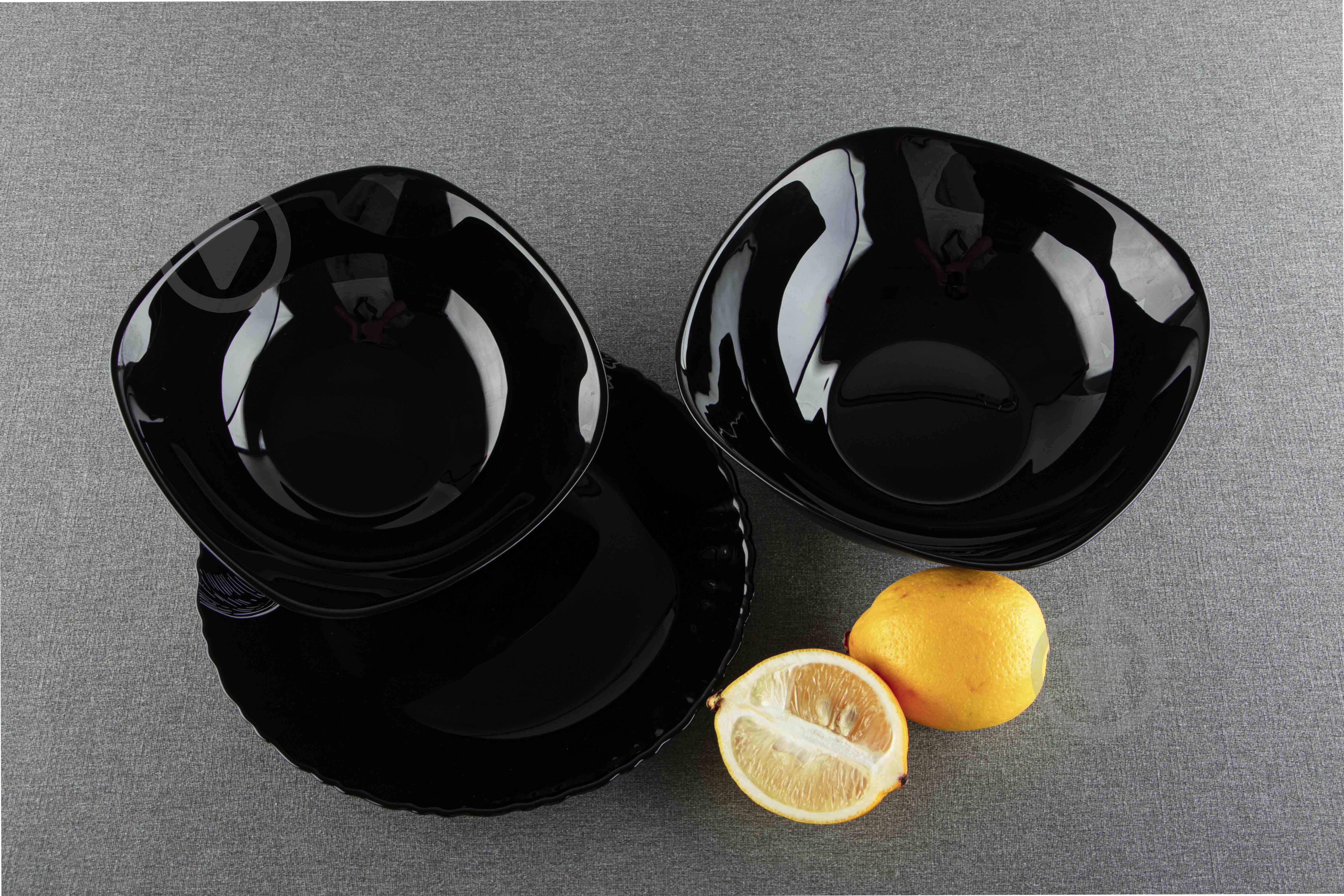 Тарелка для супа Vittora Black Square 23 см - фото 5 Тарелка для супа Vittora Black Square 23 см - фото 5