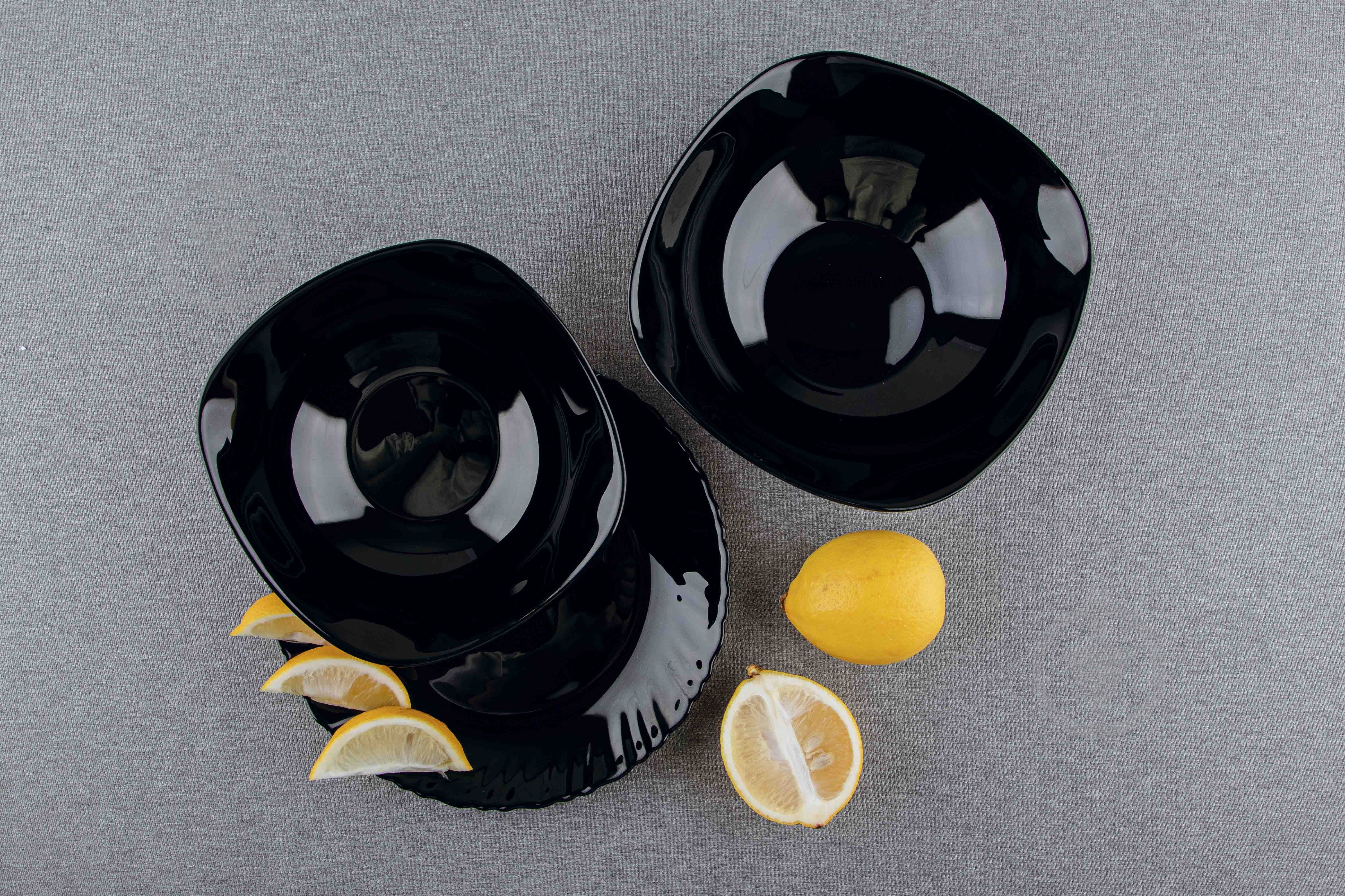 Тарелка для супа Vittora Black Square 23 см - фото 4 Тарелка для супа Vittora Black Square 23 см - фото 4