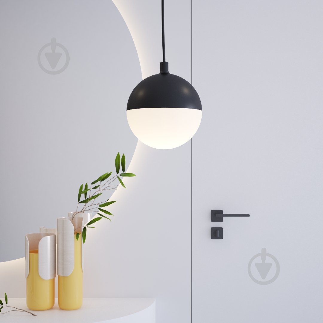 ВІТРИНА! Підвіс Hopfen LED 1x7 Вт чорний KUGEL 7W 4000K BK - фото 3 ВІТРИНА! Підвіс Hopfen LED 1x7 Вт чорний KUGEL 7W 4000K BK - фото 3