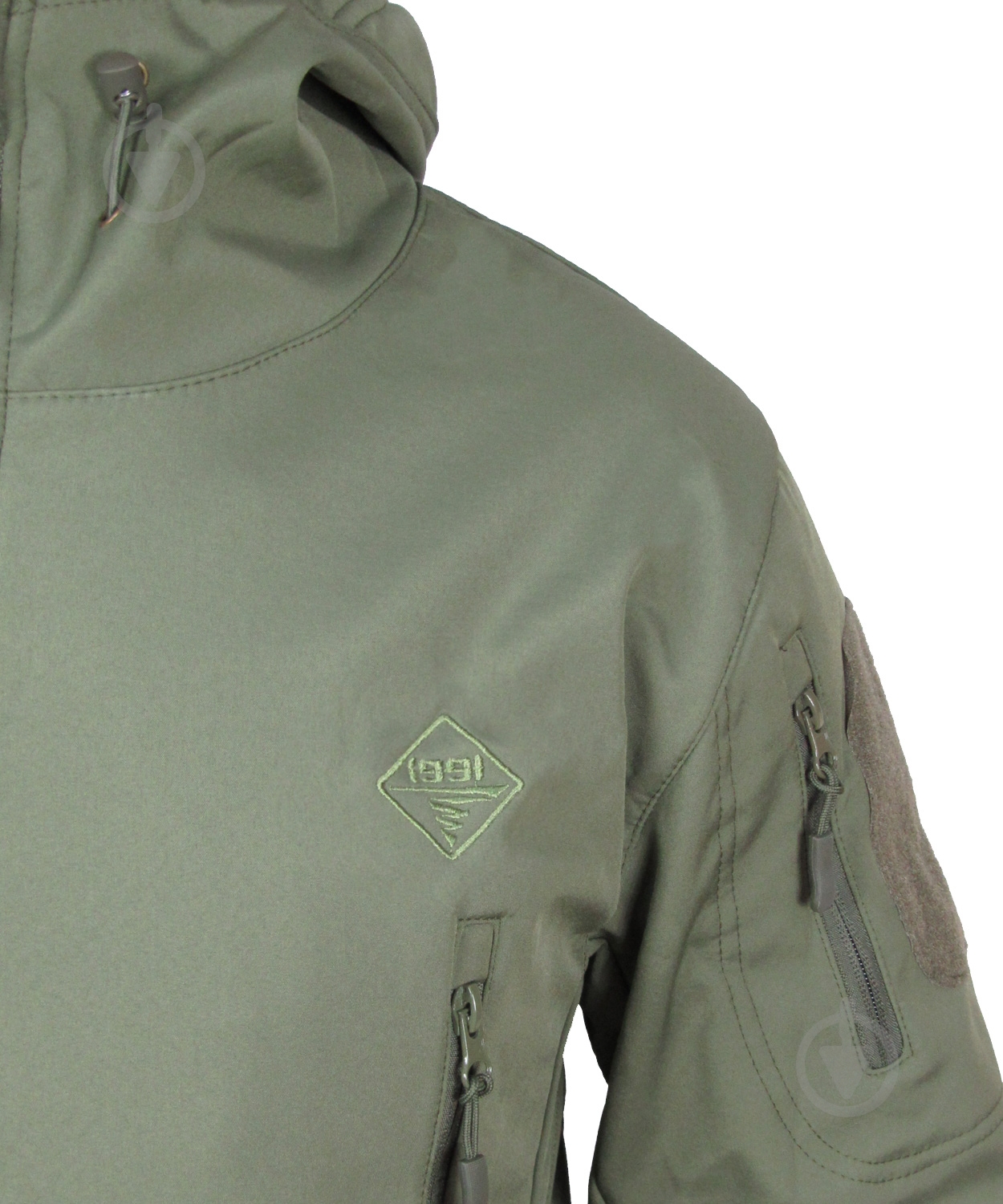 Куртка 1991 ТМ тактическая влагозащитная SoftShell, Green 34123-JA-01-G-4XL р.4XL - фото 2 Куртка 1991 ТМ тактическая влагозащитная SoftShell, Green 34123-JA-01-G-4XL р.4XL - фото 2