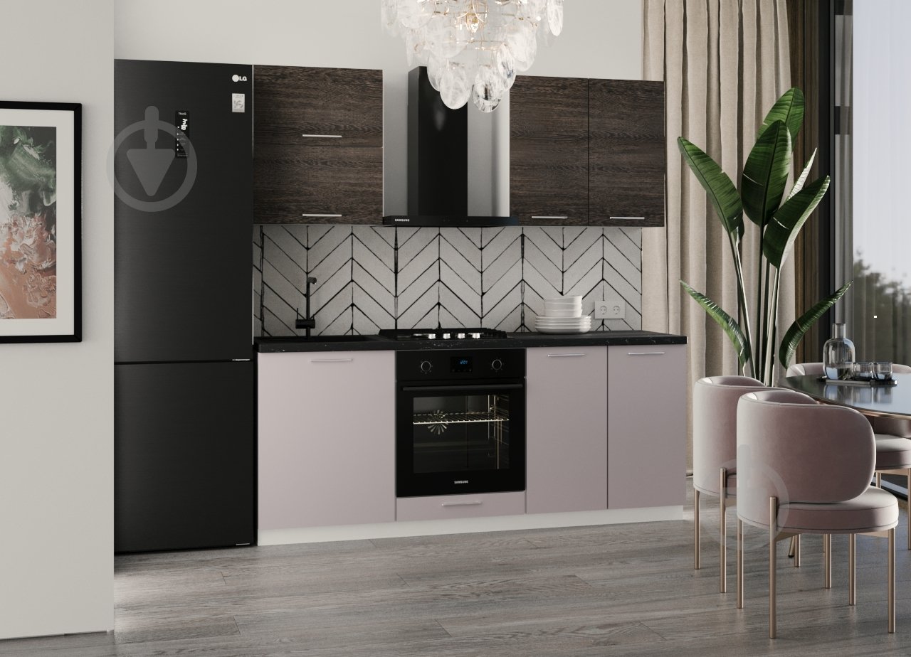 Кухня модульна ROKO Руна пряма ДСП 2м дуб вінтаж/макіато/білий - фото 1