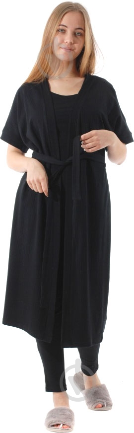 Халат Flis clothes р. XL черный - фото 1