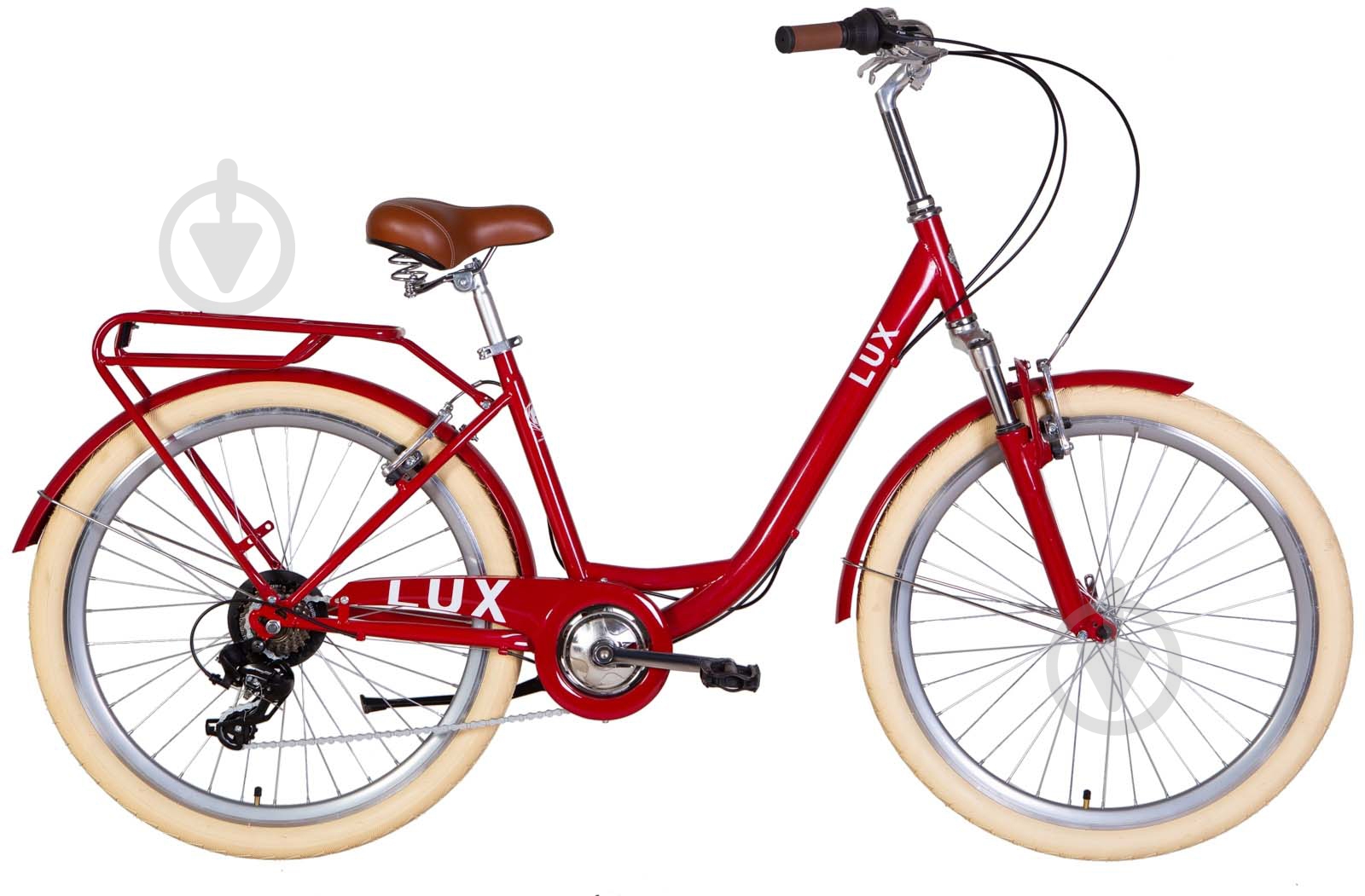 Велосипед Dorozhnik 26" 17"(43 см) LUX OPS-D-26-176 червоний - фото 1 Велосипед Dorozhnik 26" 17"(43 см) LUX OPS-D-26-176 червоний - фото 1