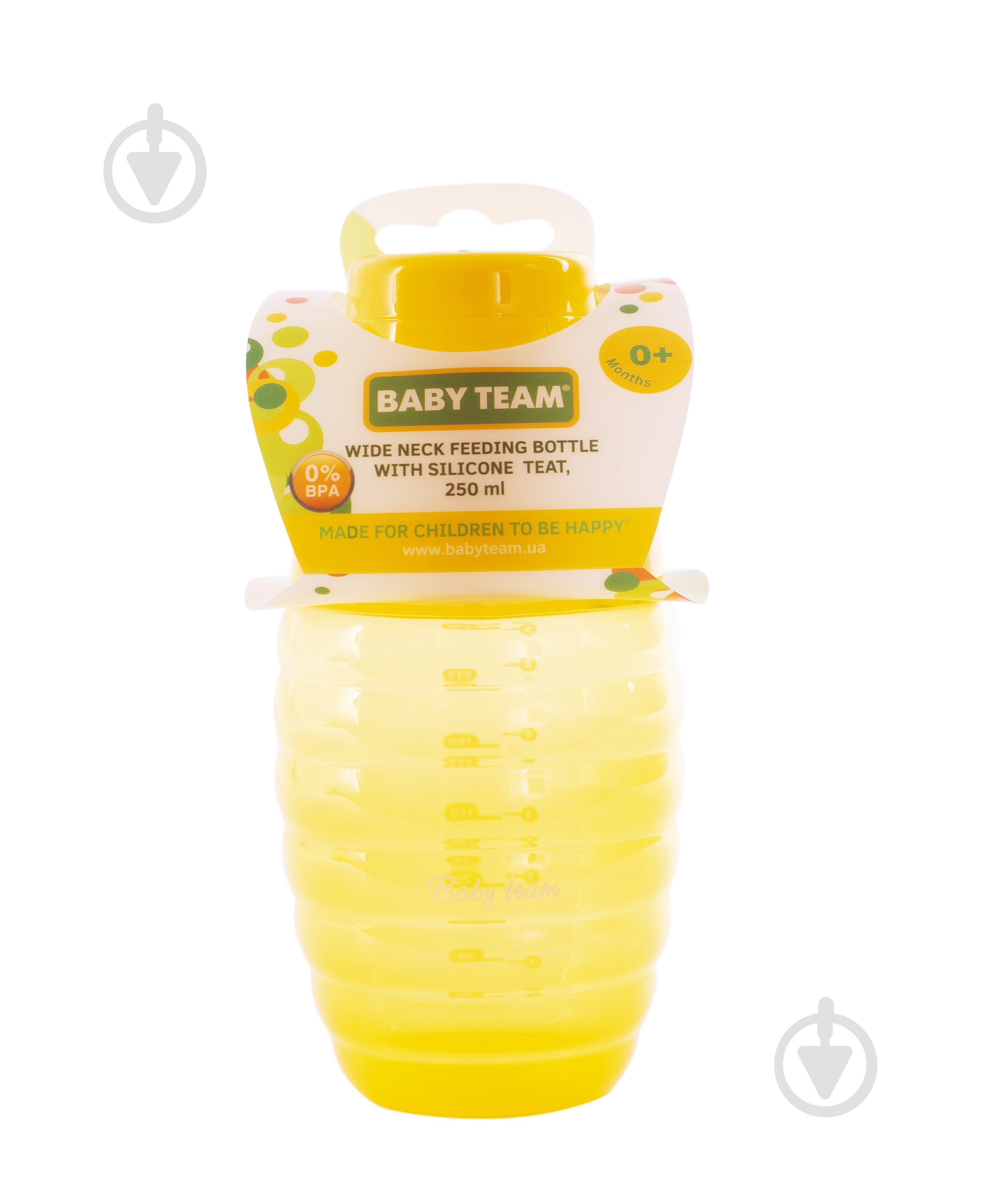 Бутылочка Baby Team с широким горлом 250 мл в ассортименте - фото 3